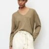 Marc O'Polo V-NECK - Strickpullover - Dusty Earth