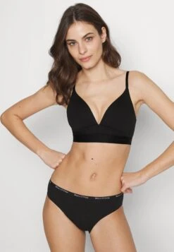 Marc O'Polo ICONIC RIB WIRELESS PADDED BRA - T-Shirt BH - Black -Mode Familie 02f53cebc82844ad996dd429cb5fefff