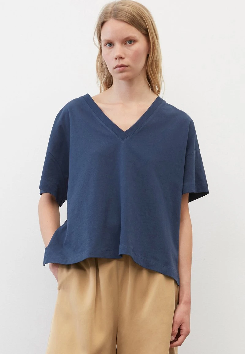 Marc O'Polo DENIM SHORTSLEEVE - T-Shirt Basic - Inky Night 1 Marc O'Polo DENIM SHORTSLEEVE - T-Shirt Basic - Inky Night