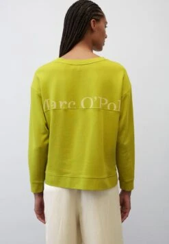 Marc O'Polo MIT SEITENNAHT SCHLITZEN - Sweatshirt - Lime Green
