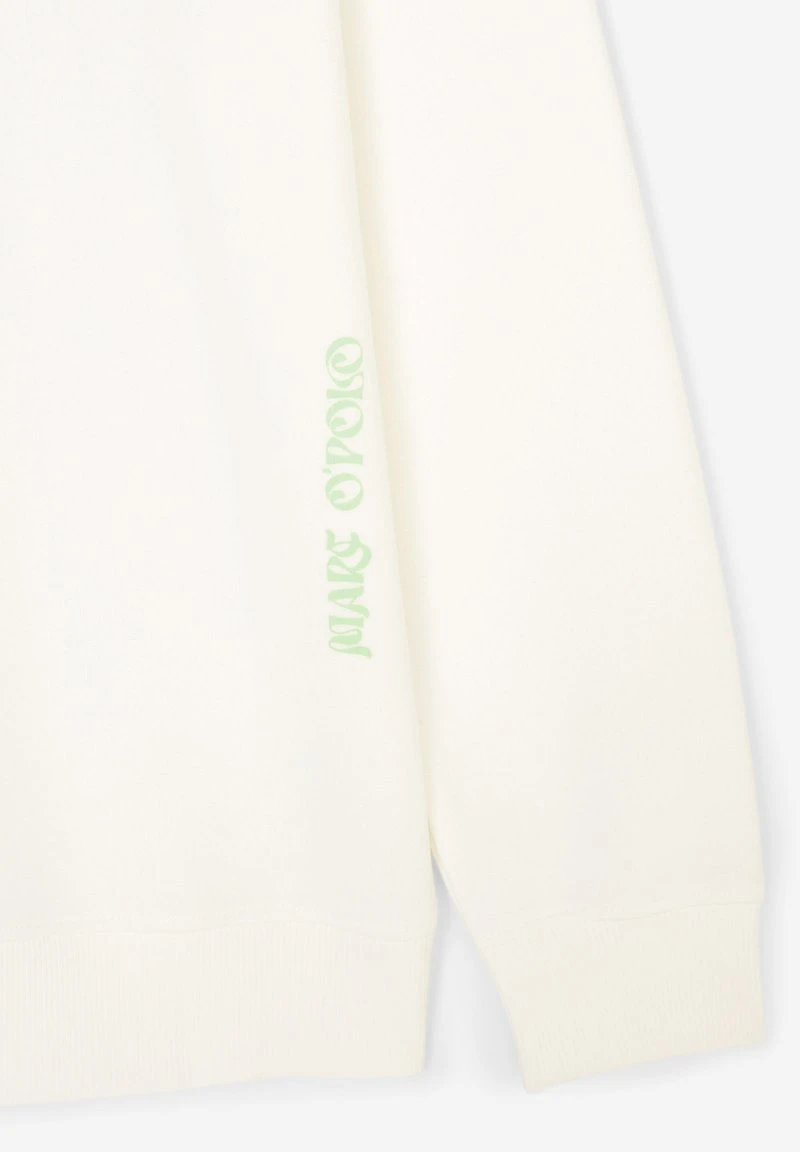 Marc O'Polo Sweatshirt - White Cotton 4 Marc O'Polo Sweatshirt - White Cotton – Bild 4