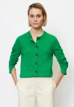 Marc O'Polo REGULAR AUS SLUB - Strickjacke - Vivid Green