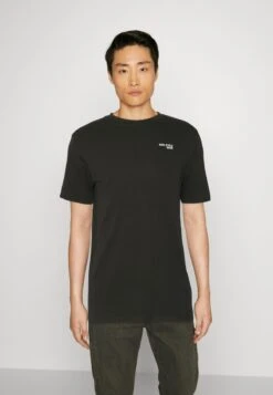 Marc O'Polo DENIM LOGO ON CHEST 2 PACK - T-Shirt Basic - Black/grey Melange -Mode Familie 057833c643254dc8a9df3712baf97a9a