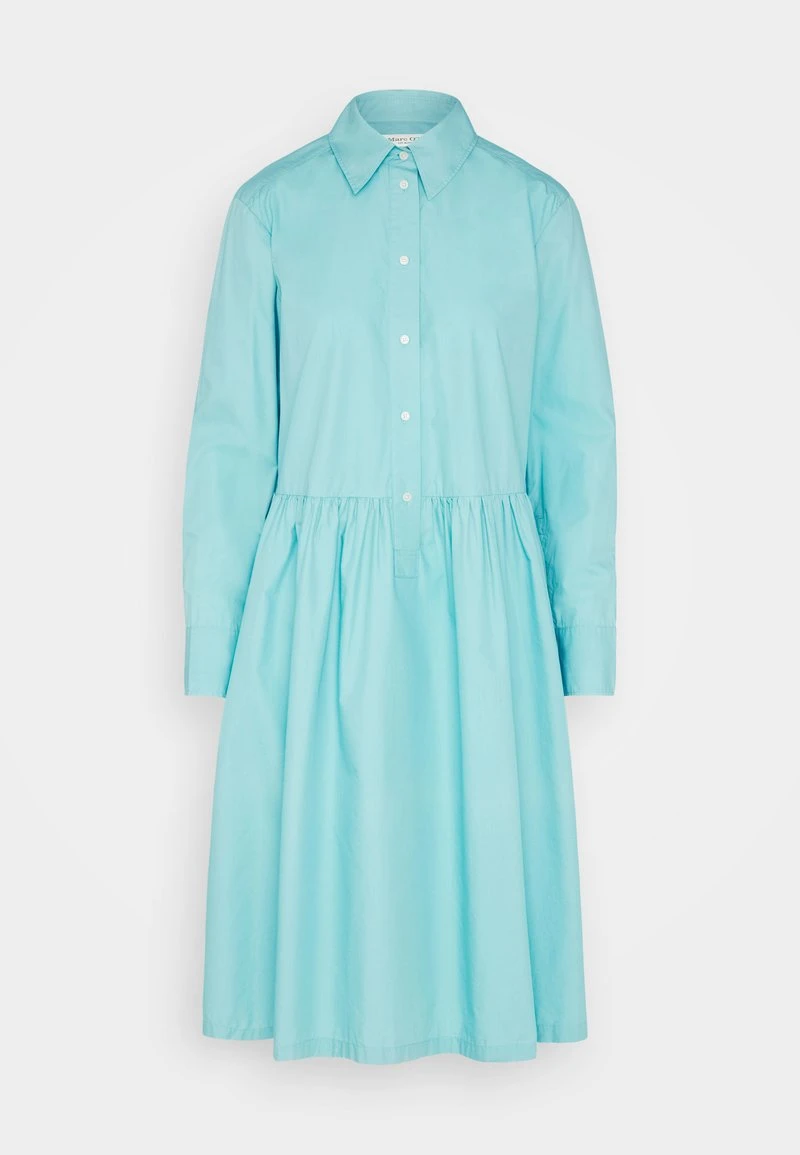 Marc O'Polo DRESS SHIRT STYLE FEMININE GATHERING MODERN DETAILS - Blusenkleid - Sea Blue 5 Marc O'Polo DRESS SHIRT STYLE FEMININE GATHERING MODERN DETAILS - Blusenkleid - Sea Blue – Bild 5