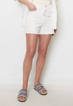 Marc O'Polo MIT TUNNELZUG DETAIL - Jeans Shorts - White