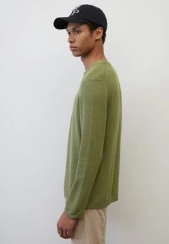 Marc O'Polo RUNDHALS REGULAR - Strickpullover - Olive -Mode Familie 085ae1cd83d44c3d8923423bf38eb9ab