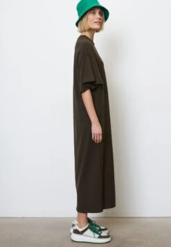 Marc O'Polo FLIESSENDES MIT AUS - Jerseykleid - Hickory Brown -Mode Familie 095063f72e9c4ecaaacf01fb384b159a