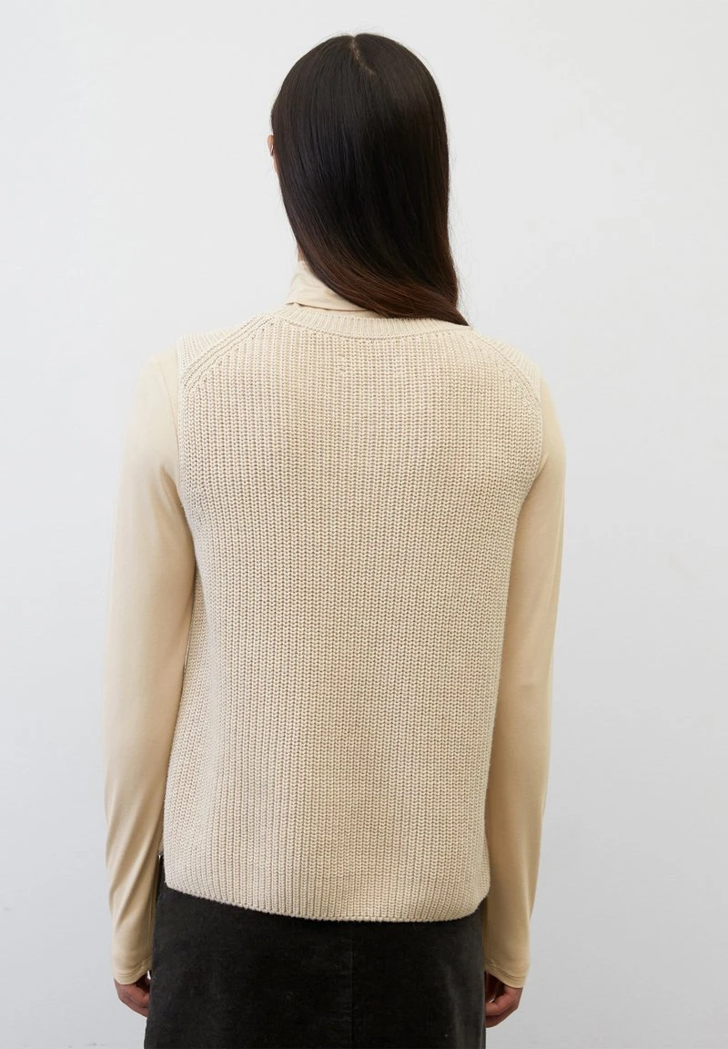 Marc O'Polo PULLUNDER SLEEVELES ROUND NECK - Strickpullover - Frosty Sand Melange 2 Marc O'Polo PULLUNDER SLEEVELES ROUND NECK - Strickpullover - Frosty Sand Melange – Bild 2