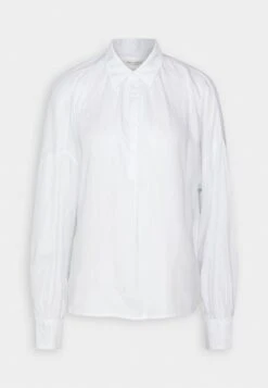 Marc O'Polo BLOUSE LONG FEMININE SLEEVE SLIT AT NECK MODERN VOLUME SHAPE - Bluse - White 9 Marc O'Polo BLOUSE LONG FEMININE SLEEVE SLIT AT NECK MODERN VOLUME SHAPE - Bluse - White -Mode Familie 09f019df052a445d8870702894819bc3