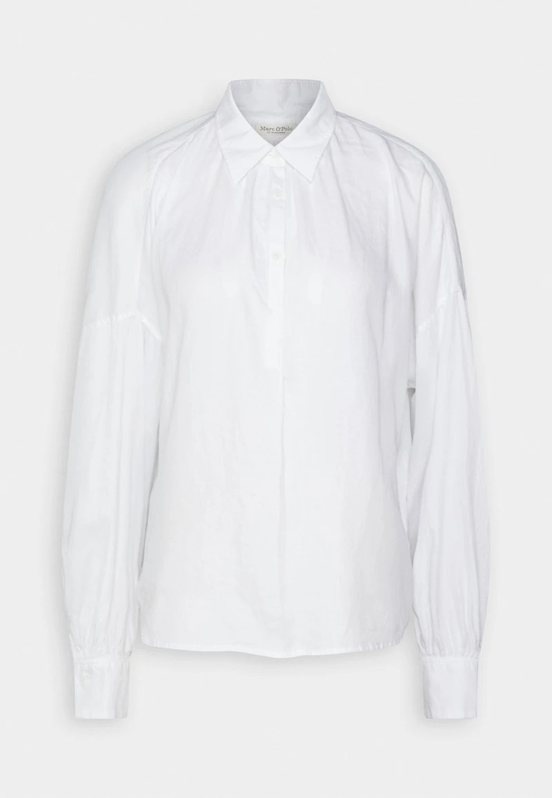 Marc O'Polo BLOUSE LONG FEMININE SLEEVE SLIT AT NECK MODERN VOLUME SHAPE - Bluse - White 4 Marc O'Polo BLOUSE LONG FEMININE SLEEVE SLIT AT NECK MODERN VOLUME SHAPE - Bluse - White – Bild 4