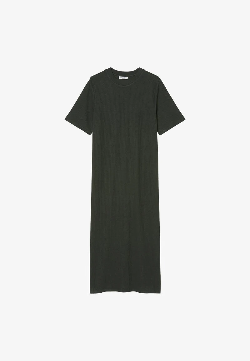 Marc O'Polo DENIM SHORTSLEEVE ROUNDNECK SLITS AT SIDESEAMS - Strickkleid - Cream Gold 4 Marc O'Polo DENIM SHORTSLEEVE ROUNDNECK SLITS AT SIDESEAMS - Strickkleid - Cream Gold – Bild 4