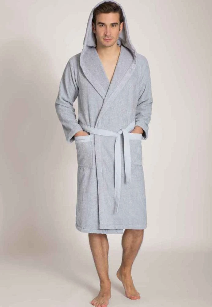 Marc O'Polo Bademantel - Grey / White 1 Marc O'Polo Bademantel - Grey / White