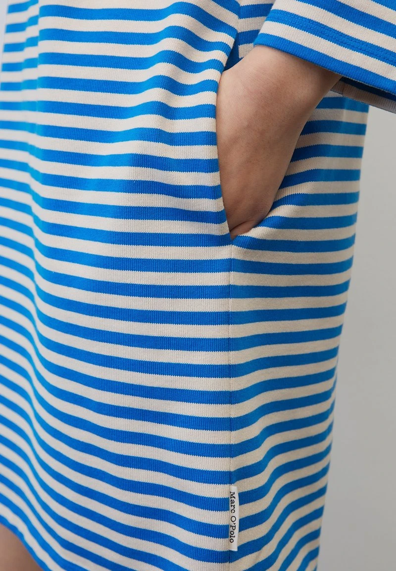 Marc O'Polo HEAVY STREIFEN - Jerseykleid - Multi Vibrant Blue 3 Marc O'Polo HEAVY STREIFEN - Jerseykleid - Multi Vibrant Blue – Bild 3