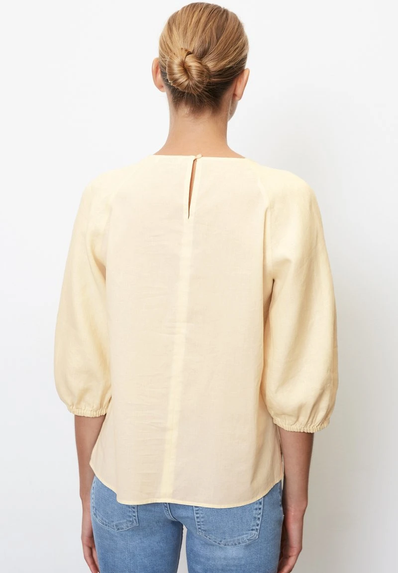 Marc O'Polo MIT PUFFÄRMELN - Bluse - Natural Sand 3 Marc O'Polo MIT PUFFÄRMELN - Bluse - Natural Sand – Bild 3