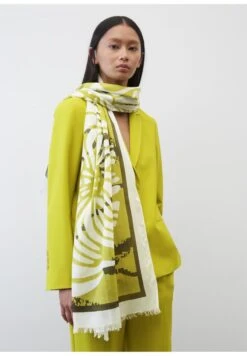 Marc O'Polo MIT ALLOVER PRINT - Schal - Multi Lime Green