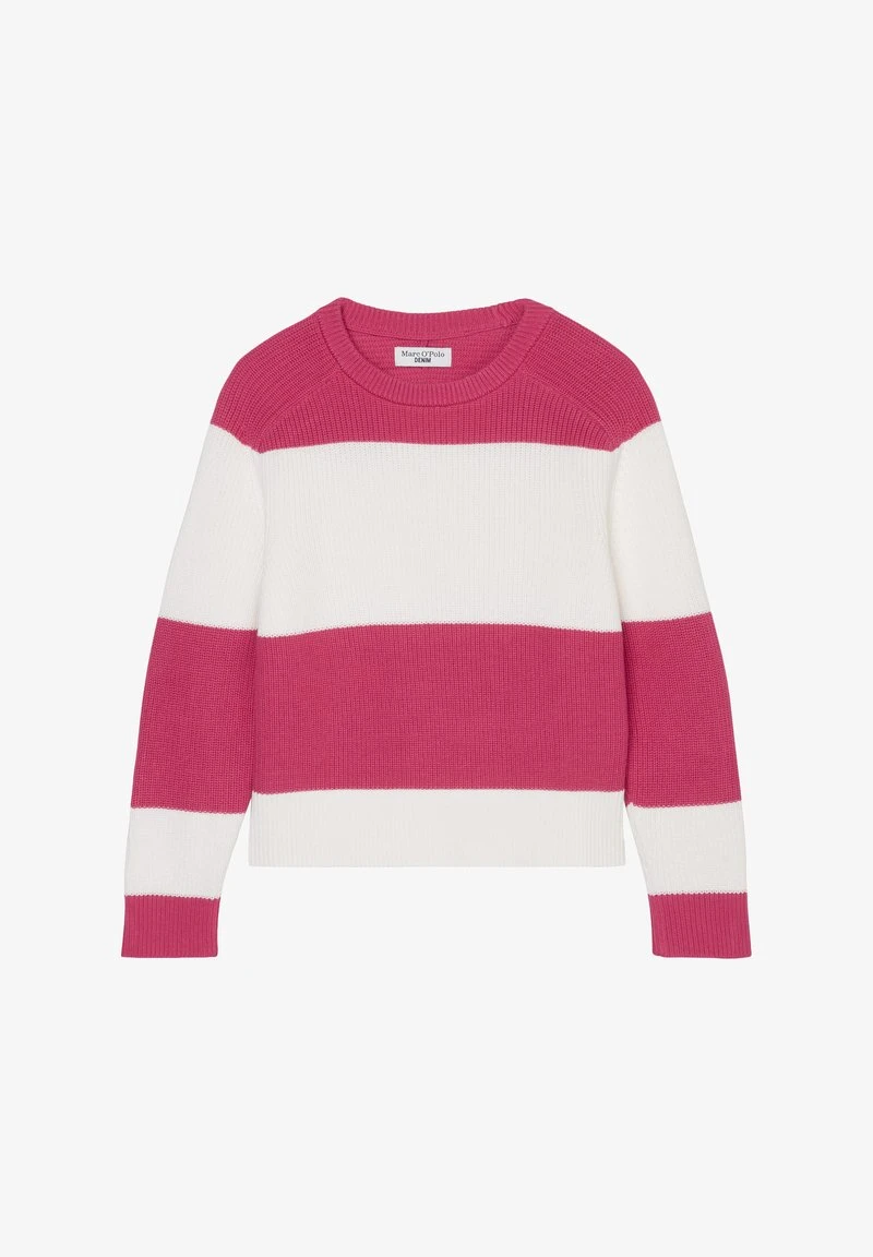 Marc O'Polo DENIM RAGLAN LOOSE - Strickpullover - Multi Fresh Fuschia 2 Marc O'Polo DENIM RAGLAN LOOSE - Strickpullover - Multi Fresh Fuschia – Bild 2