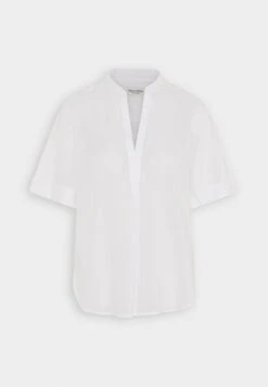 Marc O'Polo SHORT SLEEVE V NECK FEMININE SHAPE - Bluse - White -Mode Familie 1123b6970f5c4981aed9c5a634ad7a11