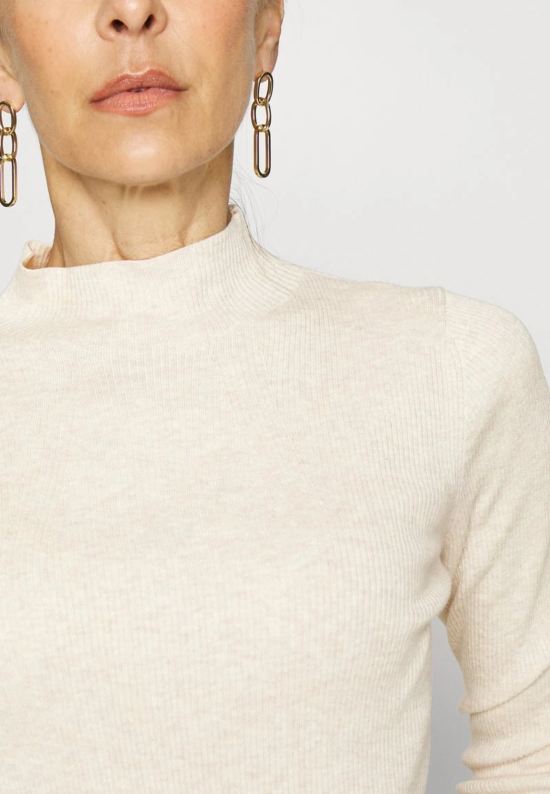 Marc O'Polo LONGSLEEVE STAND UP COLLAR STRUCTURE - Strickpullover - Cream Melange 6 Marc O'Polo LONGSLEEVE STAND UP COLLAR STRUCTURE - Strickpullover - Cream Melange – Bild 6