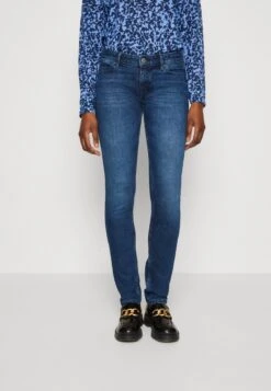 Marc O'Polo DENIM TROUSER LOW WAIST REGULAR LENGTH - Jeans Skinny Fit - Multi/blackish Dark Blue