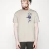 Marc O'Polo SHORT SLEEVE ARTWORK - T-Shirt Print - Gray Silk