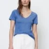 Marc O'Polo V-NECK - T-Shirt Basic - Summer Sky
