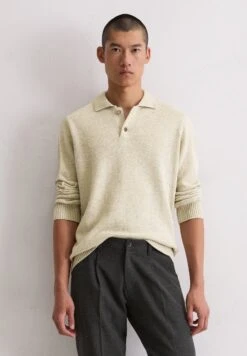 Marc O'Polo WITH BUTTONS - Long Sleeved Top - Gray Silk