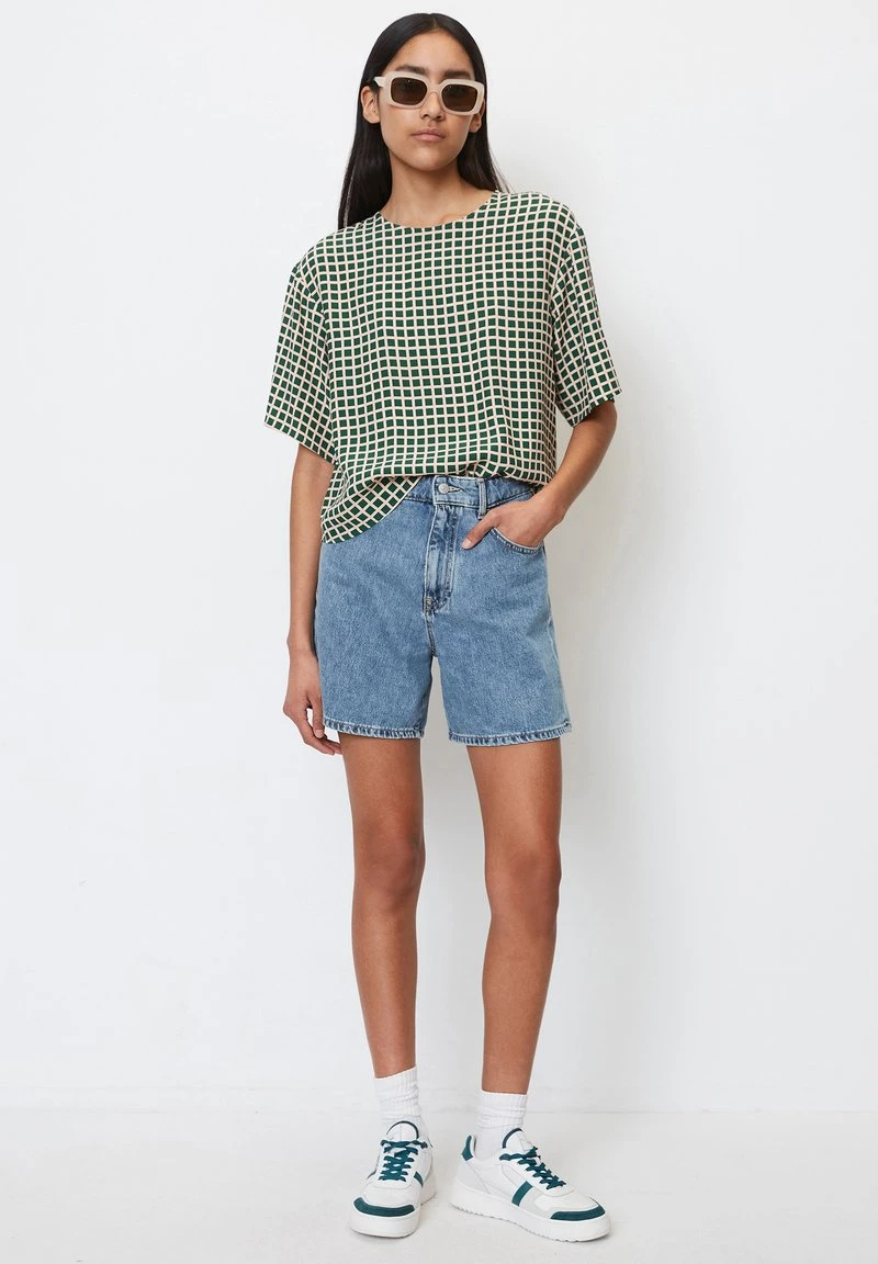 Marc O'Polo DENIM SHORT SLEEVE - Bluse - Multi Blue 2 Marc O'Polo DENIM SHORT SLEEVE - Bluse - Multi Blue – Bild 2