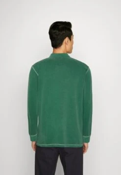 Marc O'Polo LONG SLEEVE FLATLOCK DETAILS - Poloshirt - Kale -Mode Familie 14eb2136a09a4e73beca7b1b67951fea