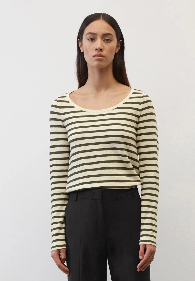 Marc O'Polo LONGSLEEVE - Langarmshirt - Multi Wild Olive 1 Marc O'Polo LONGSLEEVE - Langarmshirt - Multi Wild Olive