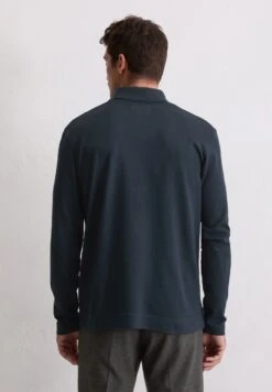 Marc O'Polo SET IN SLEEVE COLLAR - Long Sleeved Top - Polo Long Sleeve Set In Sleeve Ribbed Polo Collar -Mode Familie 15e5746d0a0246b5acae3a96996eadca