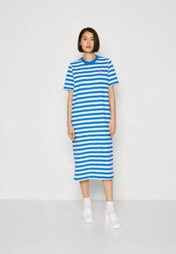 Marc O'Polo DENIM DRESS SHORTSLEEVE - Jerseykleid - Multi/mediterranean Blue