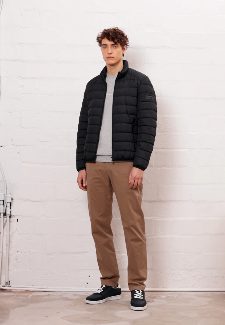 Marc O'Polo JACKET REGULAR FIT REPREVE STAND UP COLLAR 2WAY VISLON - Übergangsjacke - Black 2 Marc O'Polo JACKET REGULAR FIT REPREVE STAND UP COLLAR 2WAY VISLON - Übergangsjacke - Black – Bild 2