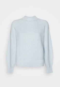 Marc O'Polo LONGSLEEVE SMALL STAND-UP COLLAR - Strickpullover - Spring Sky
