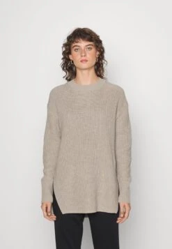 Marc O'Polo LONGSLEEVE ROUND NECK - Strickpullover - Dusty Grey Melange