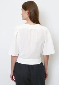 Marc O'Polo MIT MATERIAL-MIX-CHARAKTER - Bluse - White -Mode Familie 171cb76d086f49959a0735a4cf06cfd1