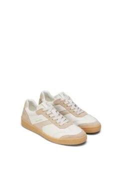 Marc O'Polo COURT - Trainers - White Cotton Light Dusty Sand -Mode Familie 1826d000f27e4d9b8390da75bc8224f7
