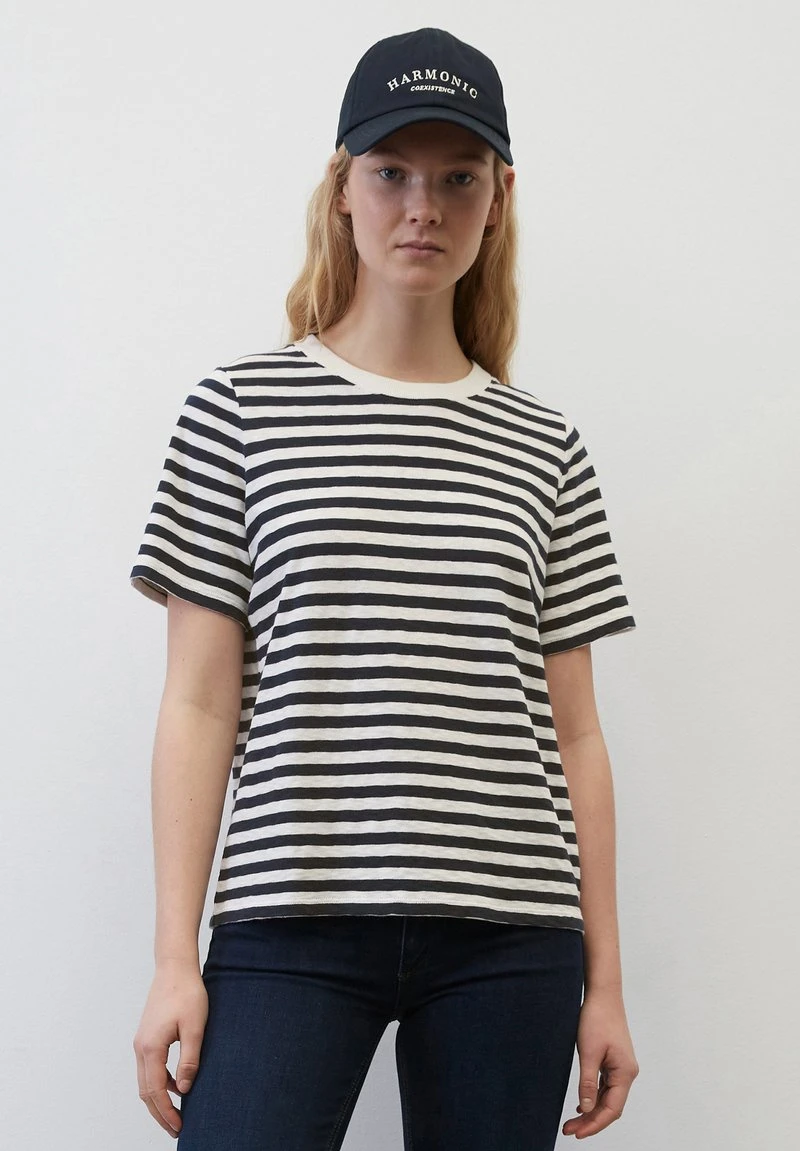 Marc O'Polo DENIM RINGEL- AUS GARNGEFÄRBTEM SLUB-JE - T-Shirt Print - Multi Navy Teal 1 Marc O'Polo DENIM RINGEL- AUS GARNGEFÄRBTEM SLUB-JE - T-Shirt Print - Multi Navy Teal