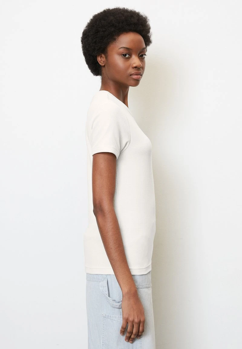 Marc O'Polo DENIM RUNDHALS MIT STRUKTUR AUS - T-Shirt Basic - Scandinavian White 3 Marc O'Polo DENIM RUNDHALS MIT STRUKTUR AUS - T-Shirt Basic - Scandinavian White – Bild 3