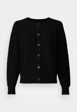Marc O'Polo CARDIGAN CREW NECK LONGSLEEVE - Strickjacke - Black