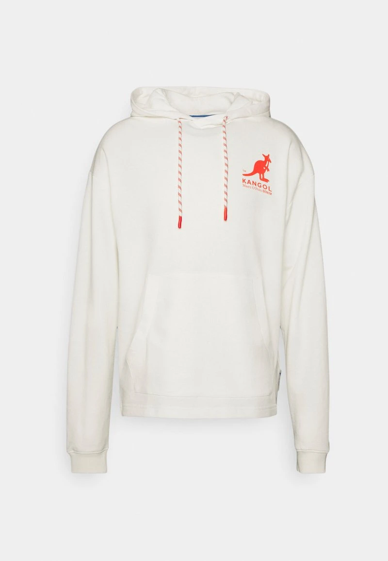 Marc O'Polo DENIM KANGOL COLLAB LONG SLEEVE HOOD FRONT SLEEVE OVERSIZED FIT - Sweatshirt - Egg White 1 Marc O'Polo DENIM KANGOL COLLAB LONG SLEEVE HOOD FRONT SLEEVE OVERSIZED FIT - Sweatshirt - Egg White