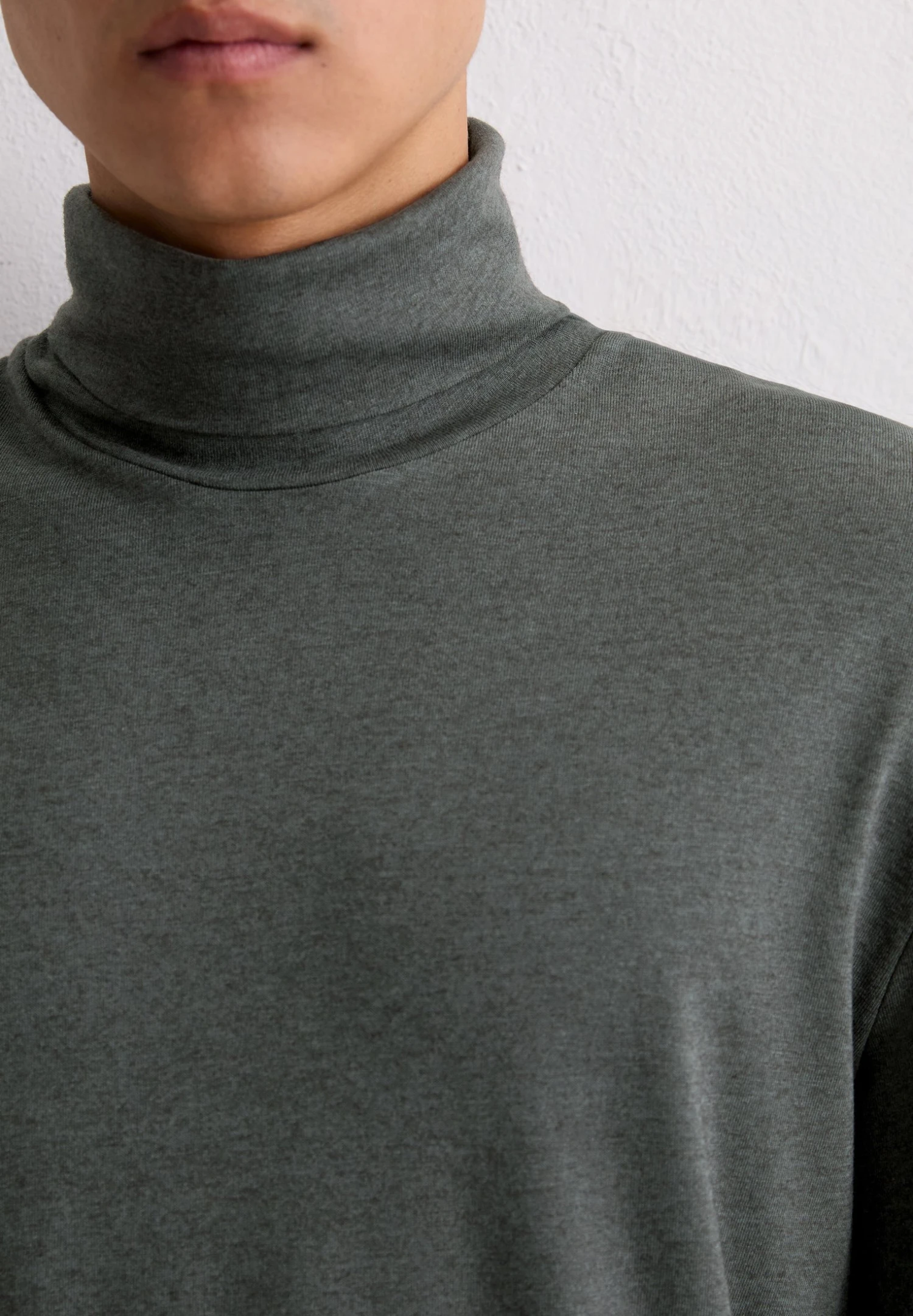 Marc O'Polo ROLLKRAGEN-LONGSLEEVE REGULAR AUS - Long Sleeved Top - Gray Pinstripe 4 Marc O'Polo ROLLKRAGEN-LONGSLEEVE REGULAR AUS - Long Sleeved Top - Gray Pinstripe – Bild 4