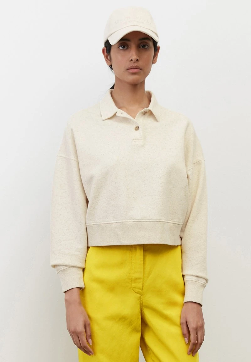 Marc O'Polo Sweatshirt - White Cotton 1 Marc O'Polo Sweatshirt - White Cotton