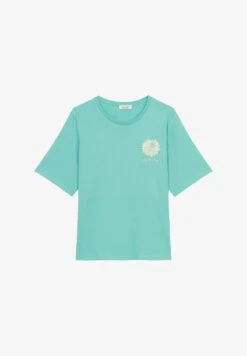 Marc O'Polo GARDEN OF SWEDEN- REGULAR AUS ORGANIC - T-Shirt Print - Sea Blue
