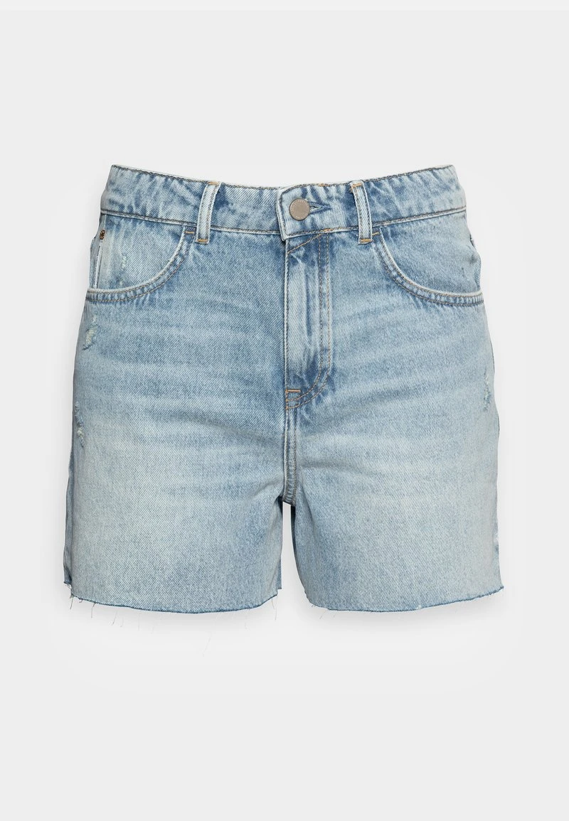 Marc O'Polo DENIM HIGH WAIST SLIGHT A-SHAPED FIT MINI LENGTH OPEN - Jeans Shorts - Multi/tinted Cobalt Blue 4 Marc O'Polo DENIM HIGH WAIST SLIGHT A-SHAPED FIT MINI LENGTH OPEN - Jeans Shorts - Multi/tinted Cobalt Blue – Bild 4