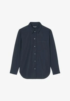 Marc O'Polo BOYFRIEND OVERSIZE AUS PAPER-TOUCH - Hemdbluse - Deep Blue Sea