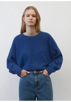 Marc O'Polo DENIM RUNDHALS CROPPED AUS SOFTEM SCH - Strickpullover - Kensington Blue