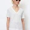 Marc O'Polo V NECK - T-Shirt Basic - White