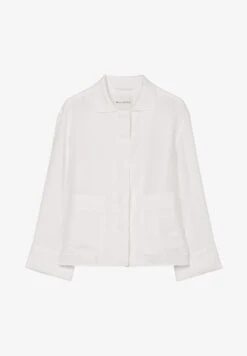 Marc O'Polo STYLE, HIDDEN PLACKET, ATTACHED POCKETS, COLL - Leichte Jacke - White 11 Marc O'Polo STYLE, HIDDEN PLACKET, ATTACHED POCKETS, COLL - Leichte Jacke - White -Mode Familie 27dbd3d9f9524b68a1e9114ec6d546f8