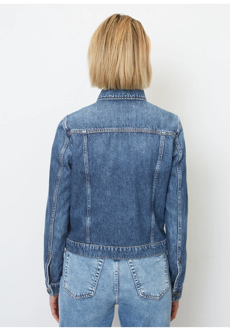 Marc O'Polo KLASSISCHE REGULAR AUS ORGANIC - Jeansjacke - Vintage Dark Blue Wash 3 Marc O'Polo KLASSISCHE REGULAR AUS ORGANIC - Jeansjacke - Vintage Dark Blue Wash – Bild 3
