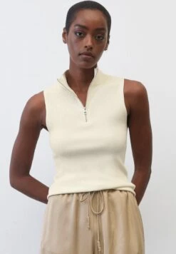Marc O'Polo ÄRMELLOSES ZIP-TROYER SHAPED - Top - Chalky Sand